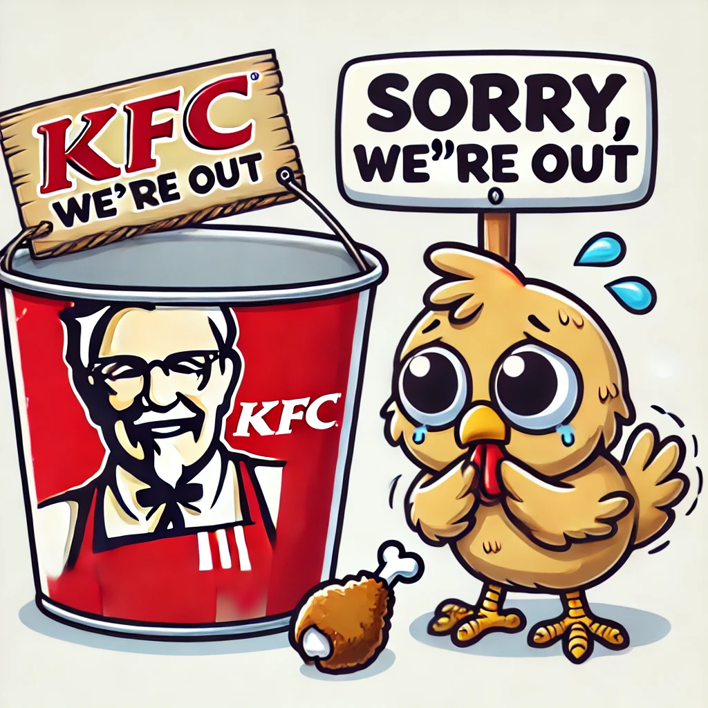 Here's a lighthearted cartoon inspired by KFC's famous 