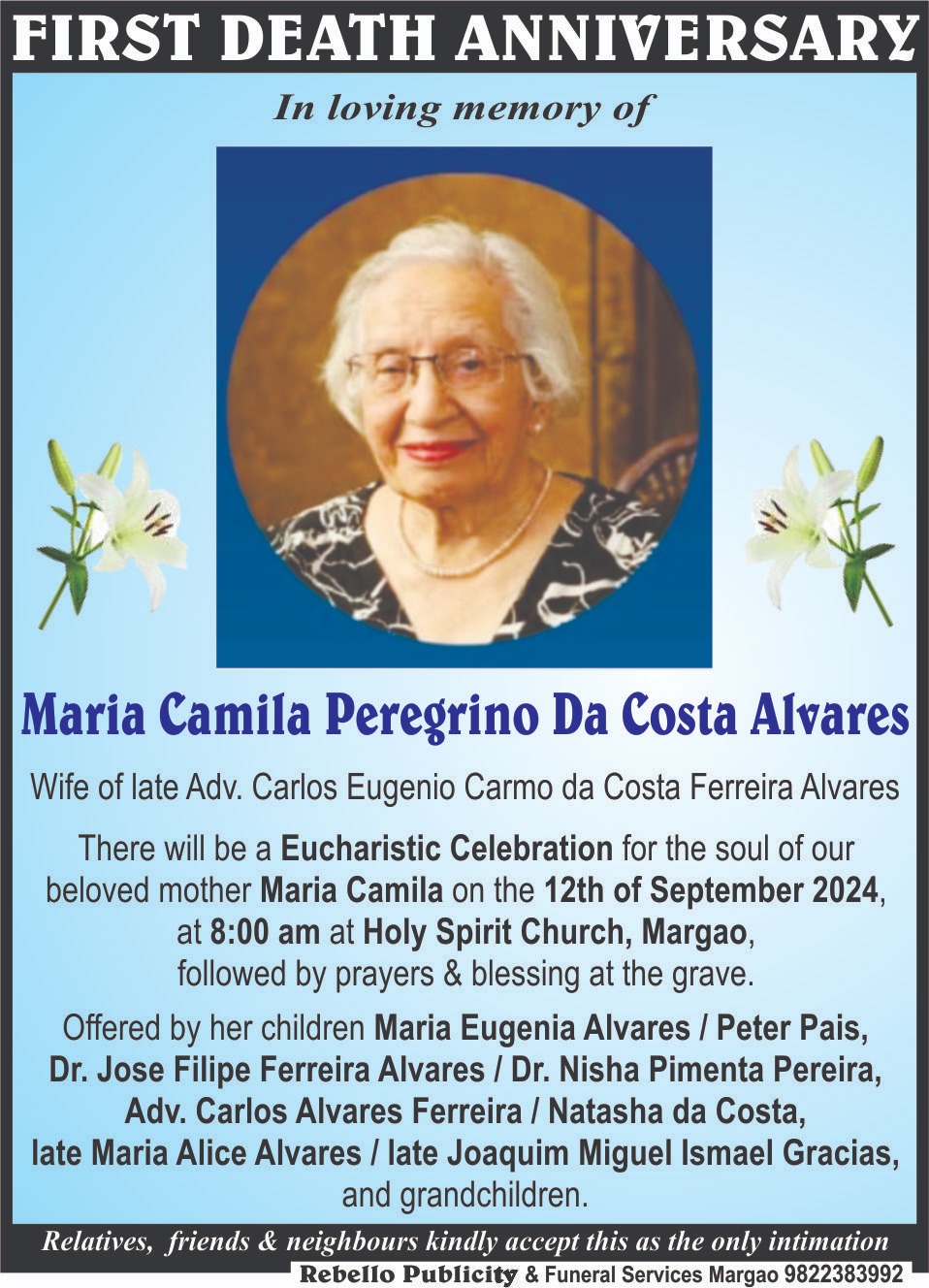 Maria Camila Peregrino Da Costa Alvares